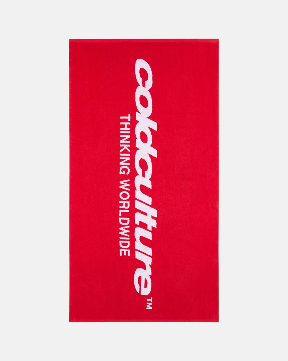 WORLDWIDE TOWEL VIVID RED AND WHITE - Cold Culture
