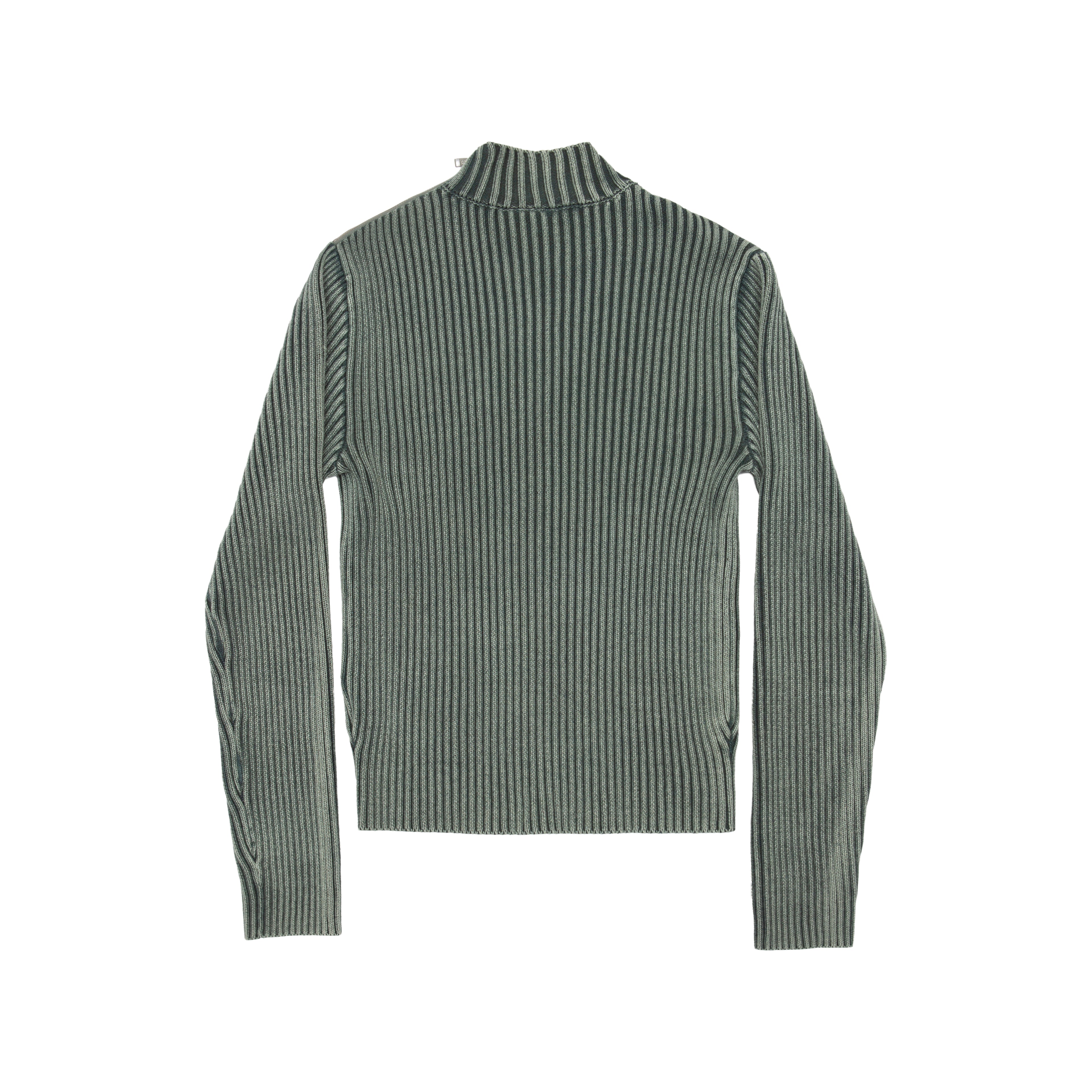 STREAKED FORD ZIPPED KNIT SAGE GREEN