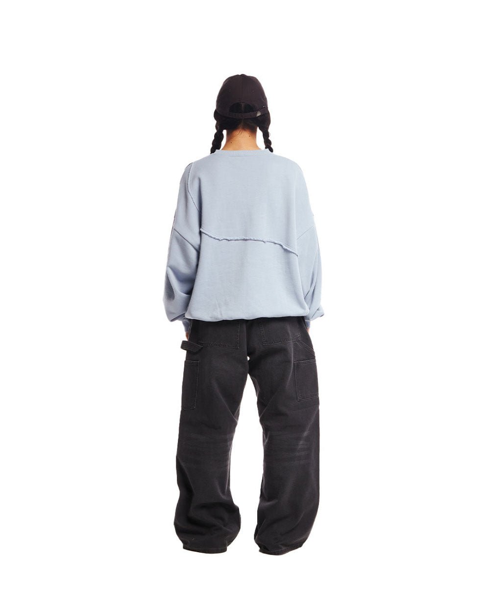 Y - Y PATCHWORK CREWNECK LAVENDER BLUE - COLD CULTURE