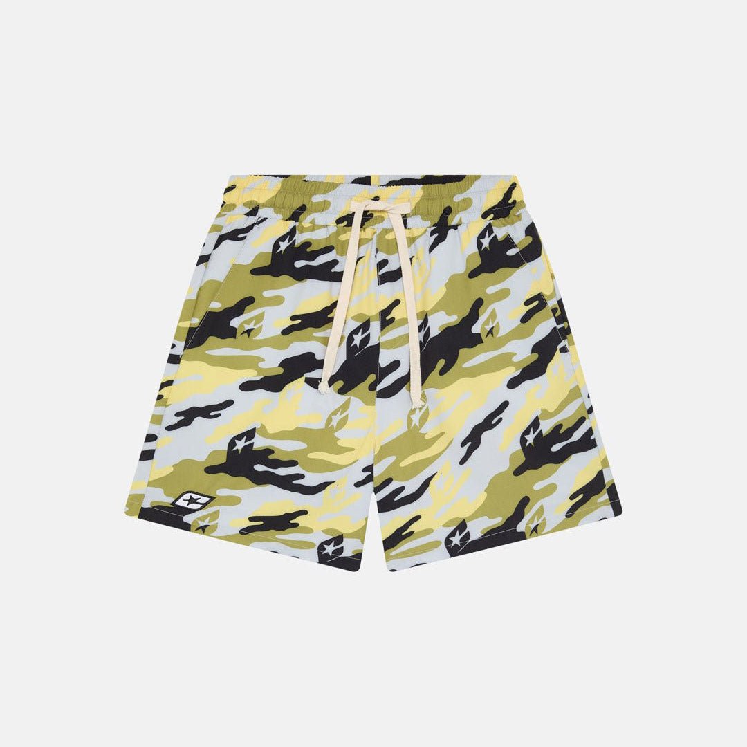 YELLOW CAMO SWIM SHORT - Cold Culture