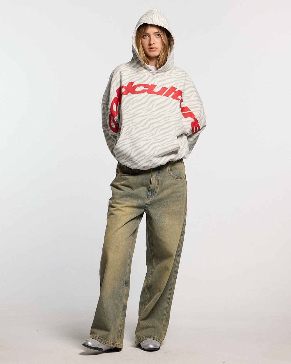 ZEBRA HOODIE WHITE - Cold Culture