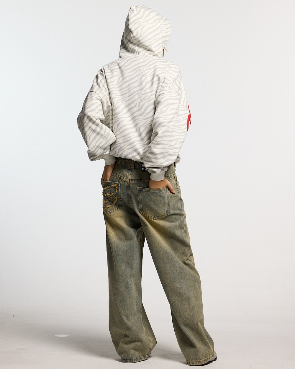 ZEBRA HOODIE WHITE - Cold Culture