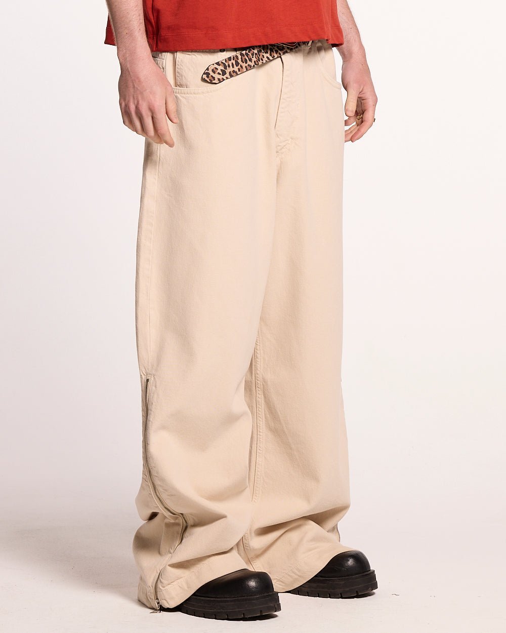 ZIP LEOPARD PANTS V2 - COLD CULTURE