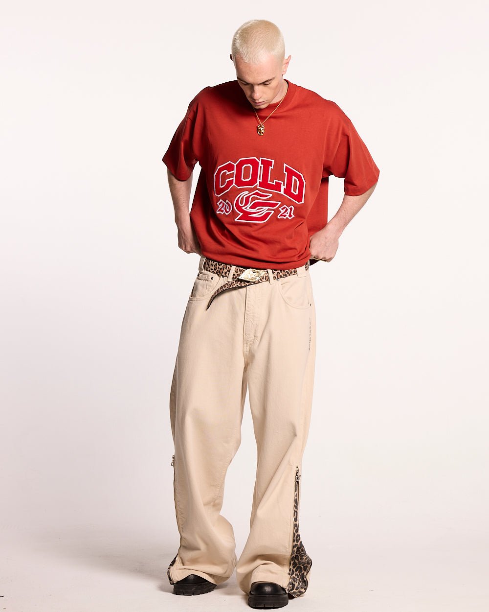 ZIP LEOPARD PANTS V2 - COLD CULTURE