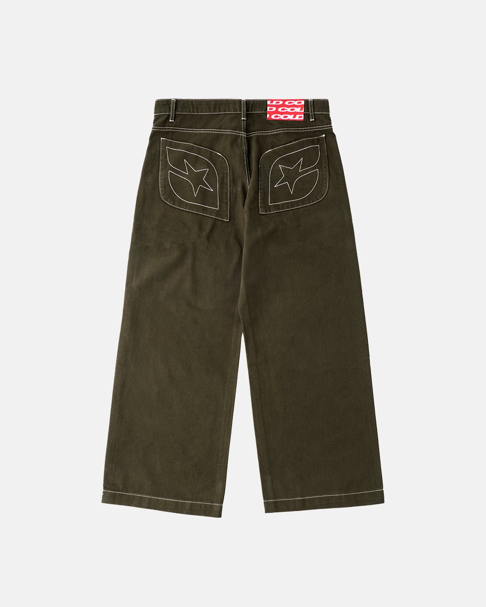 ZIP PANTS WOODPECKER GREEN - COLD CULTURE