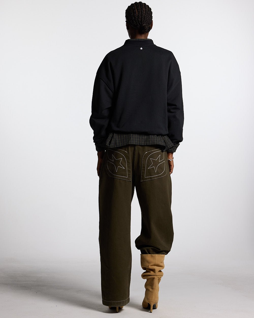 ZIP PANTS WOODPECKER GREEN - Cold Culture