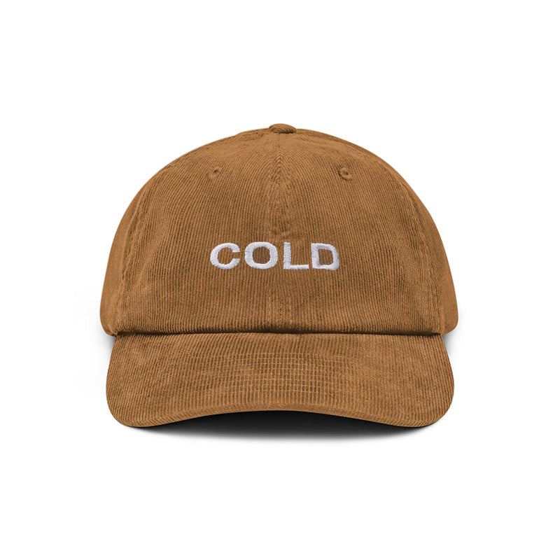 COLD CORDUROY CAP OCHRE BROWN