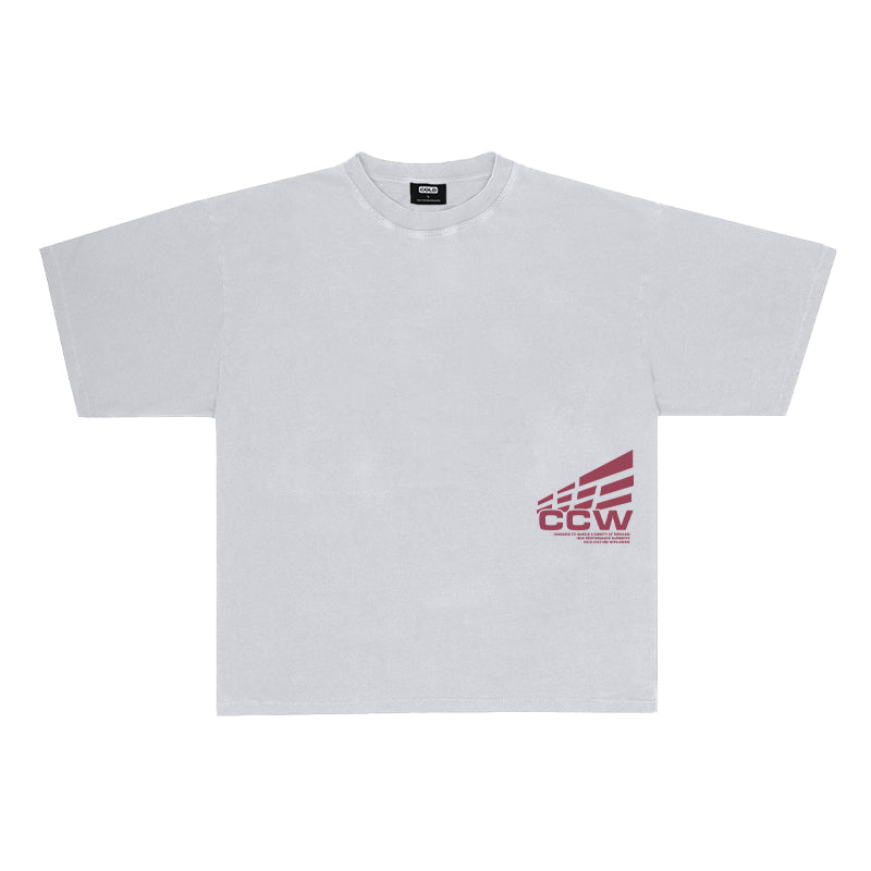 CLIFF TEE PALE GREY